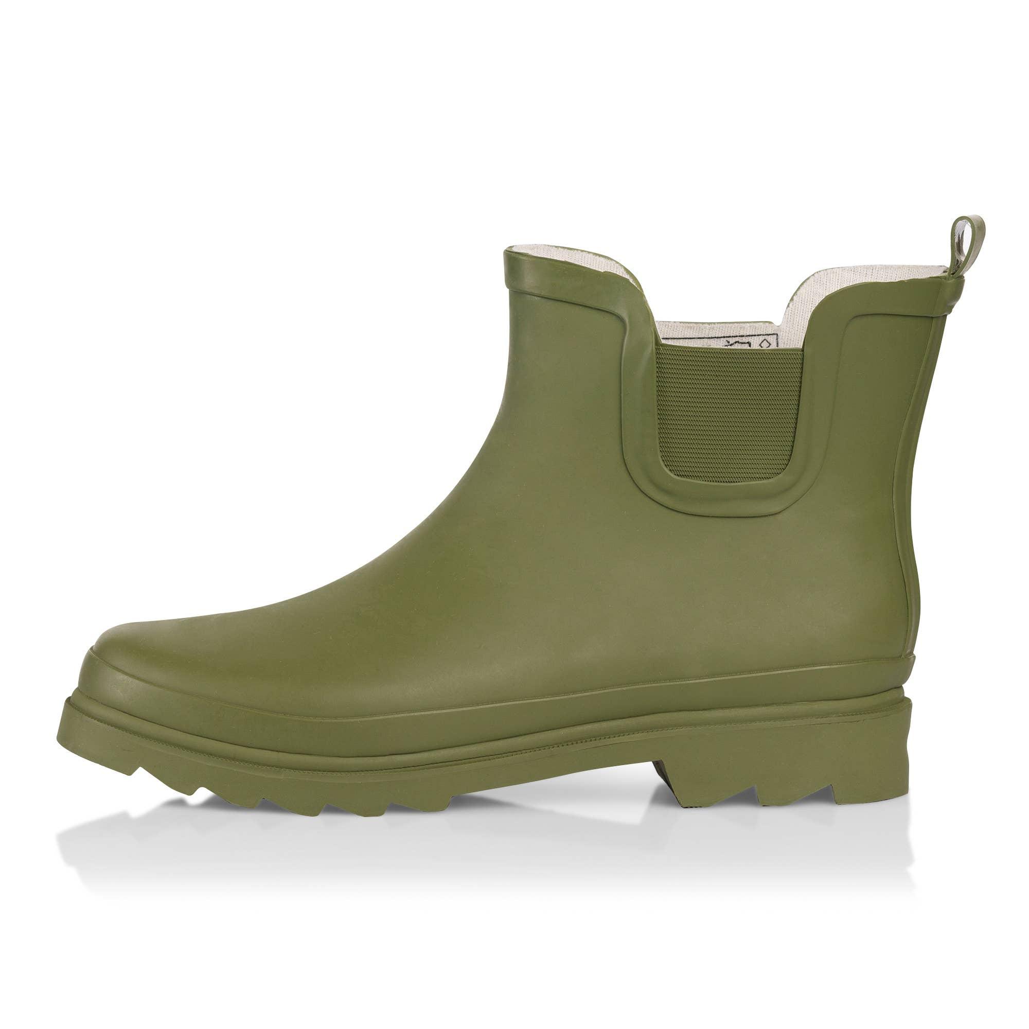 NORTY Womens 6-11 Matte Olive 6" Rain Boots 16602 Prepack image