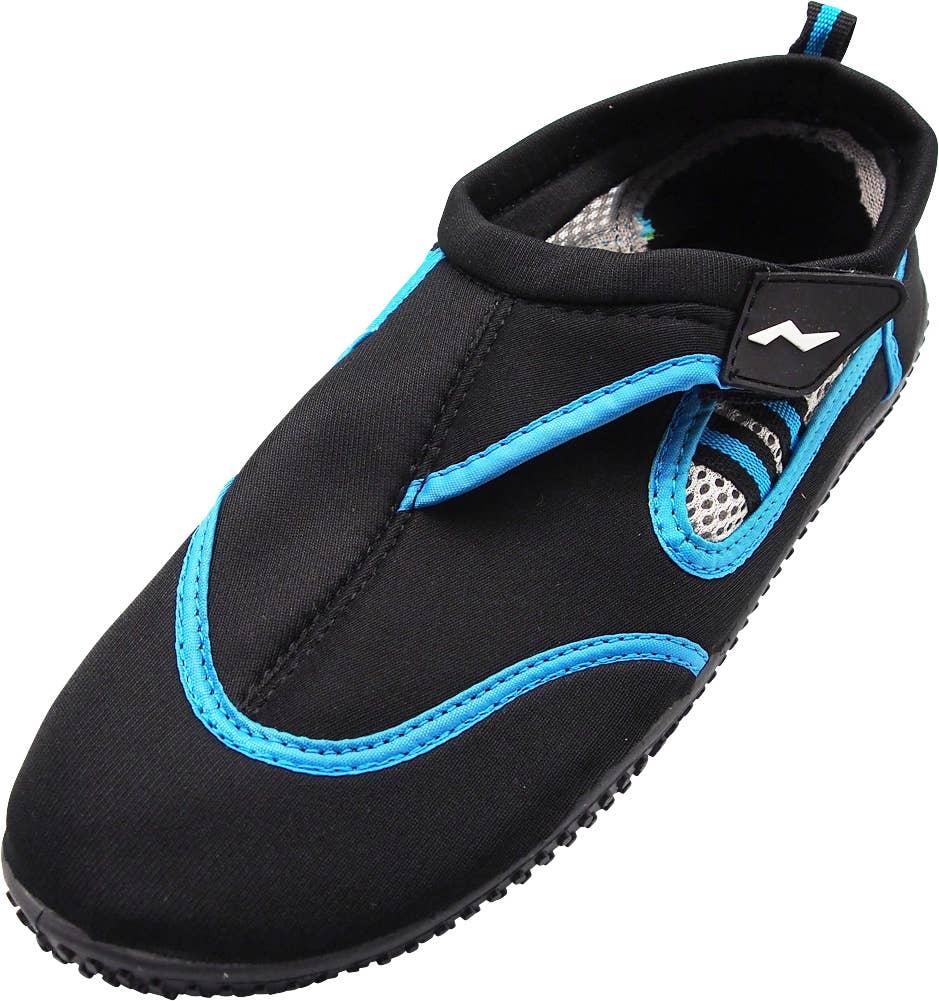Norty MEN'S 8-13 WATER SHOE BLACK BLUE Prepack C1114 image
