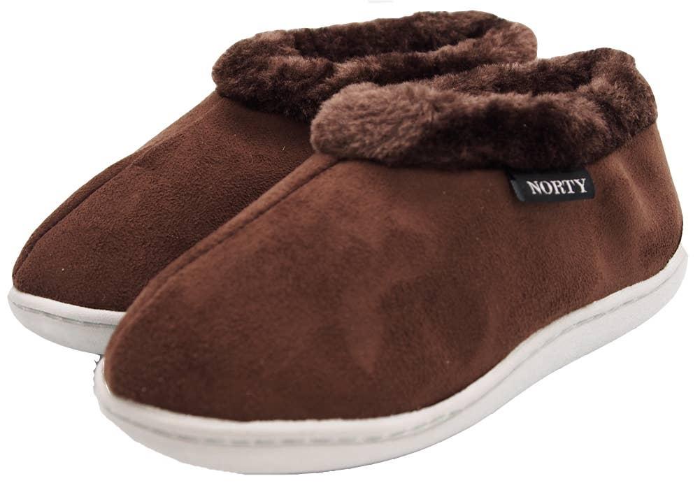 NORTY Tod Girls 5-10 Brown Slippers 17306 Prepack image