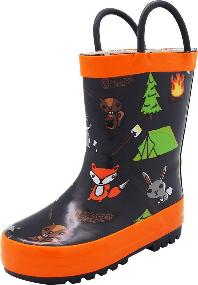 Norty Girls 11-3 Campfire Rubber Rain Boot 16492 Prepack image