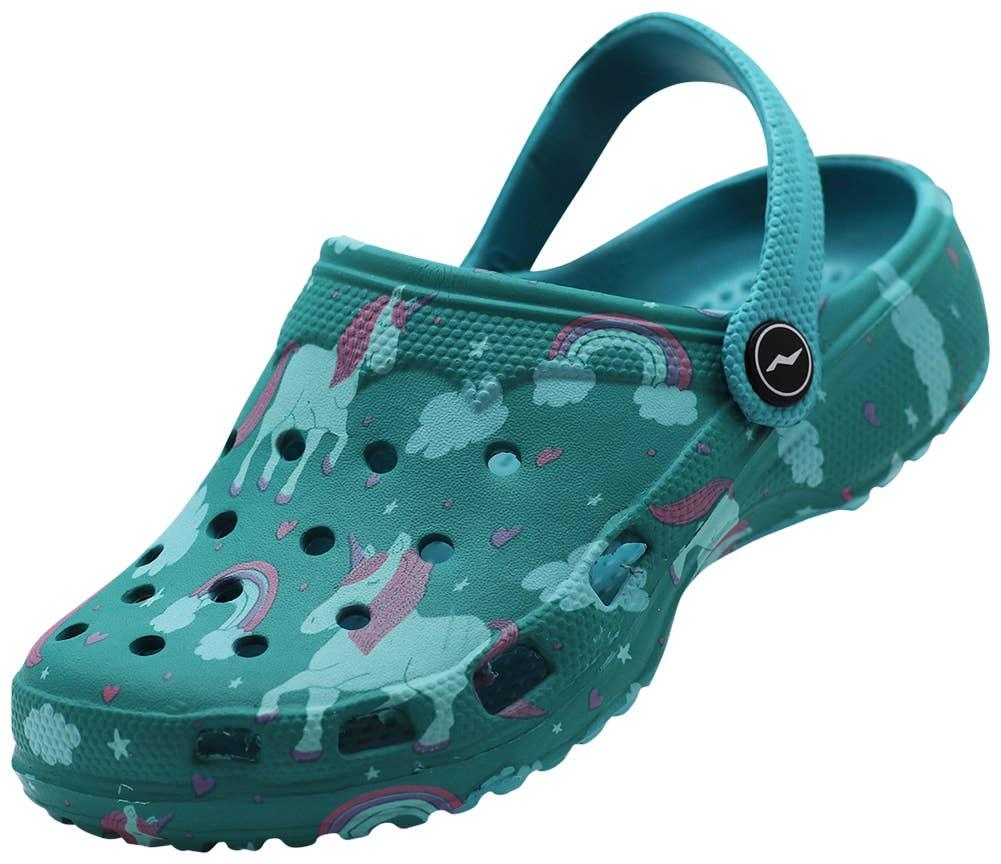 Norty Kids Toddler 6 - Kids 4 Clog Unicorn C1084G Prepack image