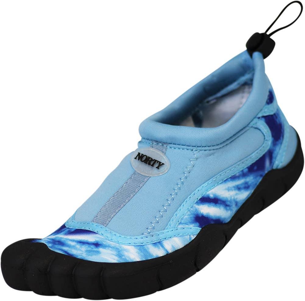 NORTY Boys 11-4 Light Blue Tie Dye Water Shoe 38884 Prepack image