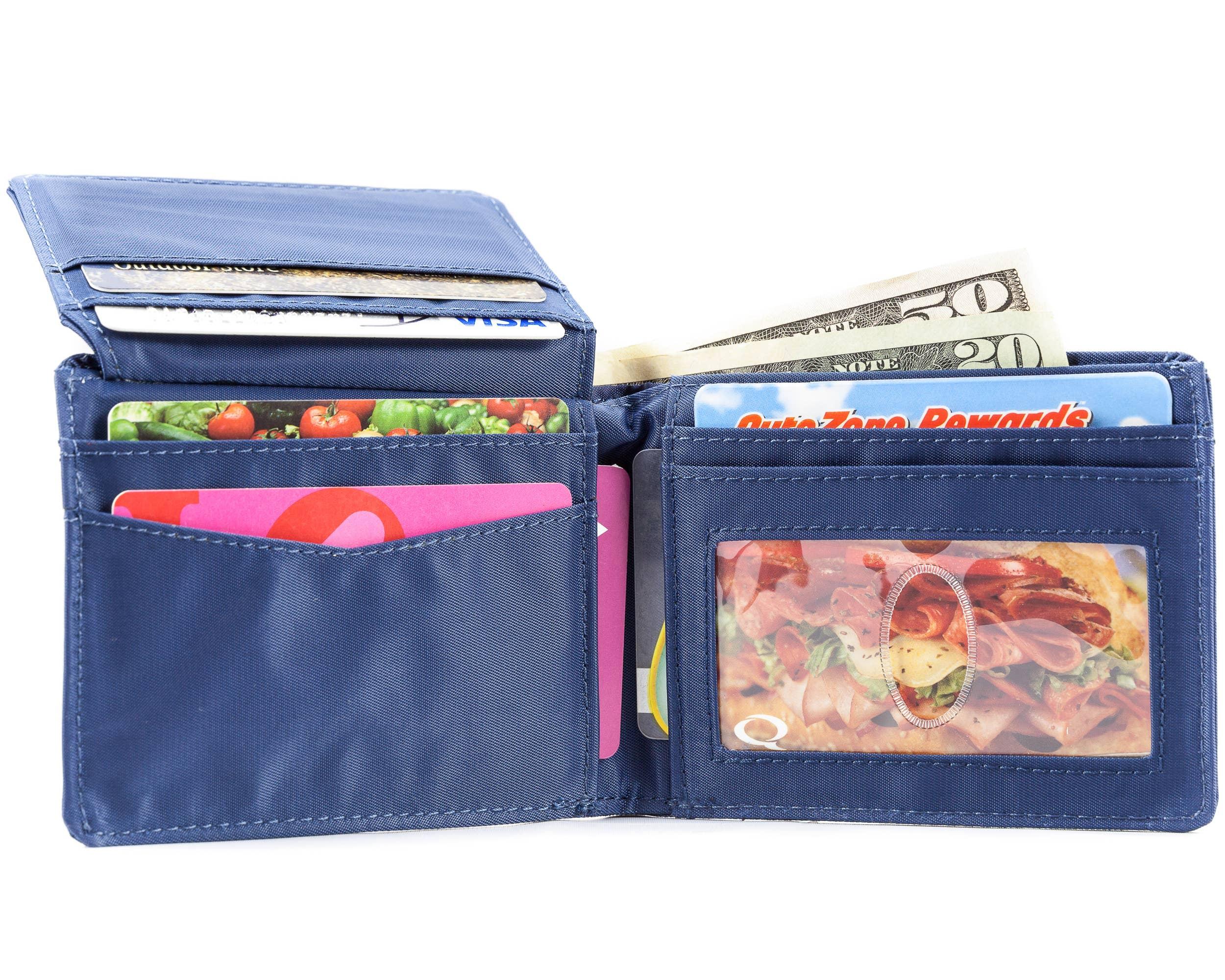 L-Fold Trifold Wallet - Navy