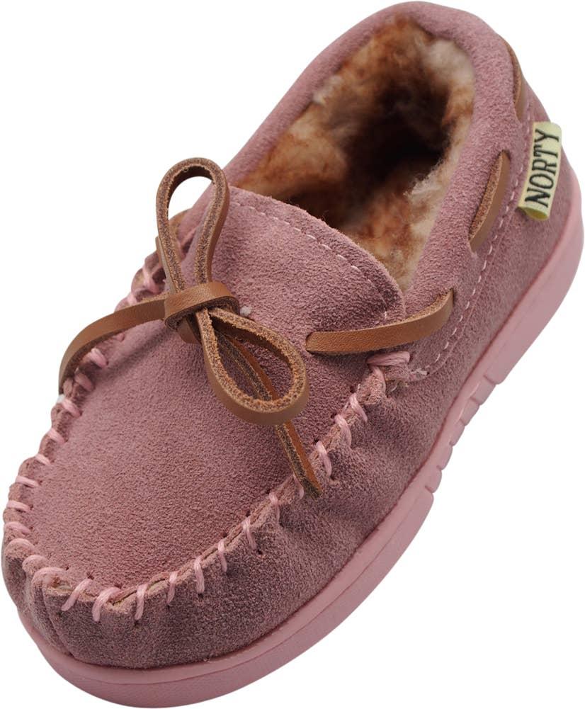 NORTY Tod Girls 6-10 Baby Pink Slippers 16955 Prepack image