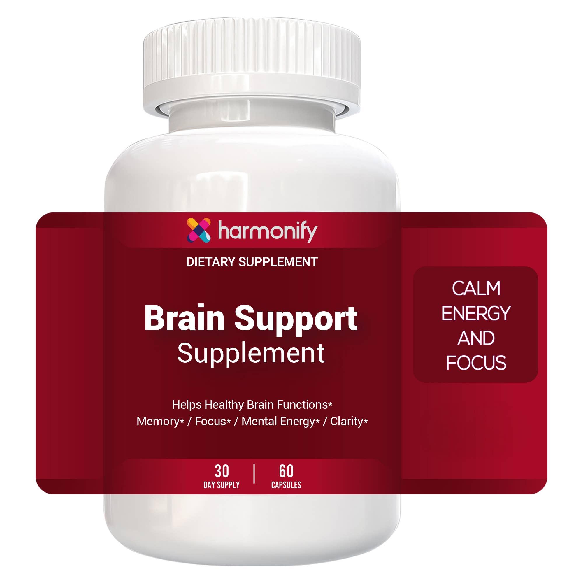 HARMONIFY Brain Support Supplement | Memory, Focus & Mental image