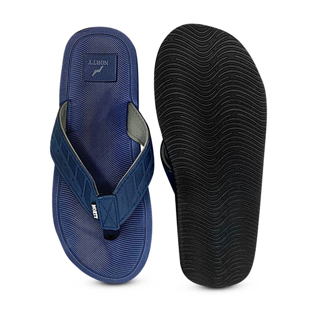 Norty MEN'S 8-13 ARCH SUPPORT SANDAL BLUE Prepack 11196 image