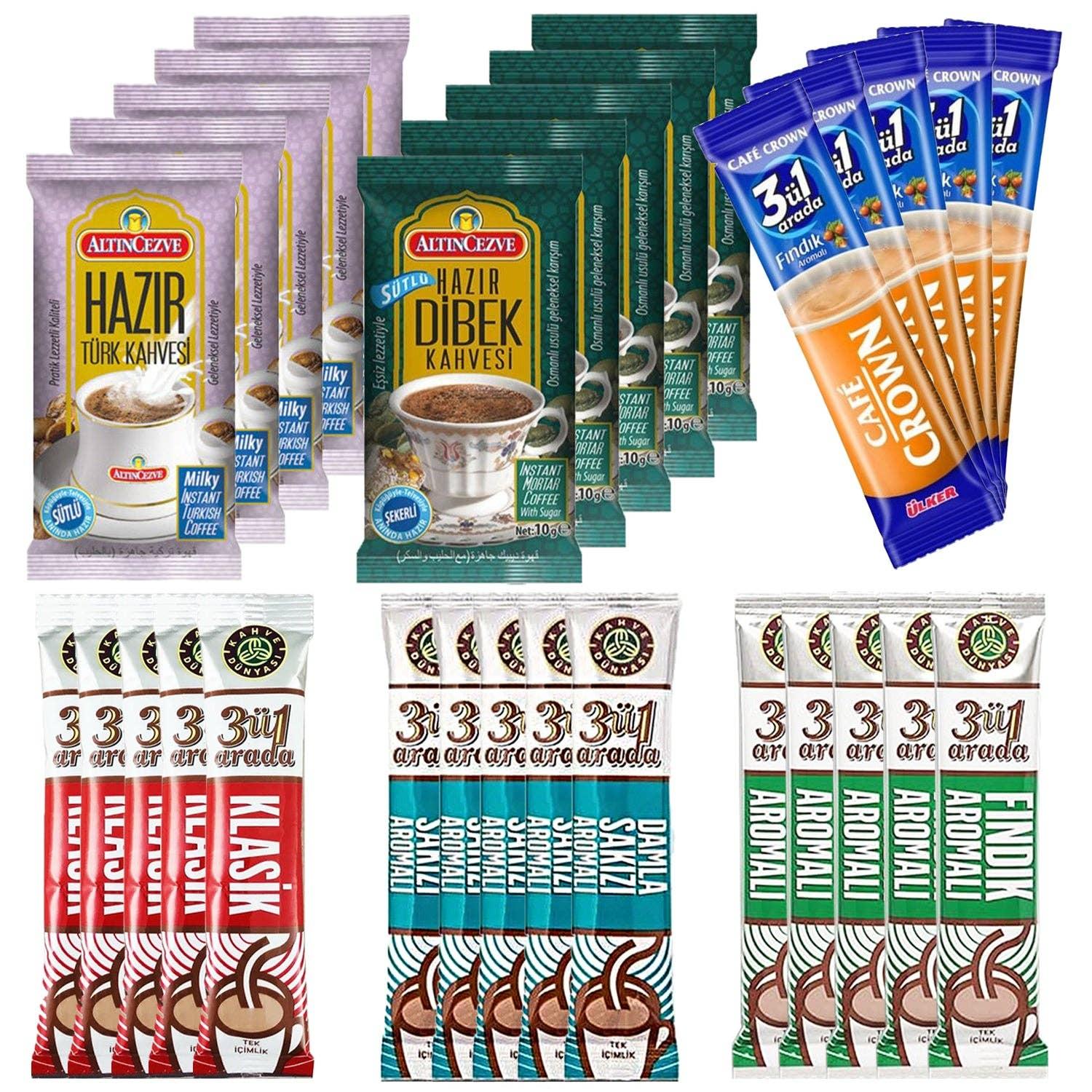 Instant International Coffee Variety  Pack 30 Single-Serve Sticks | 6 Exotic Flavors | Hot or Iced Instant Mix image