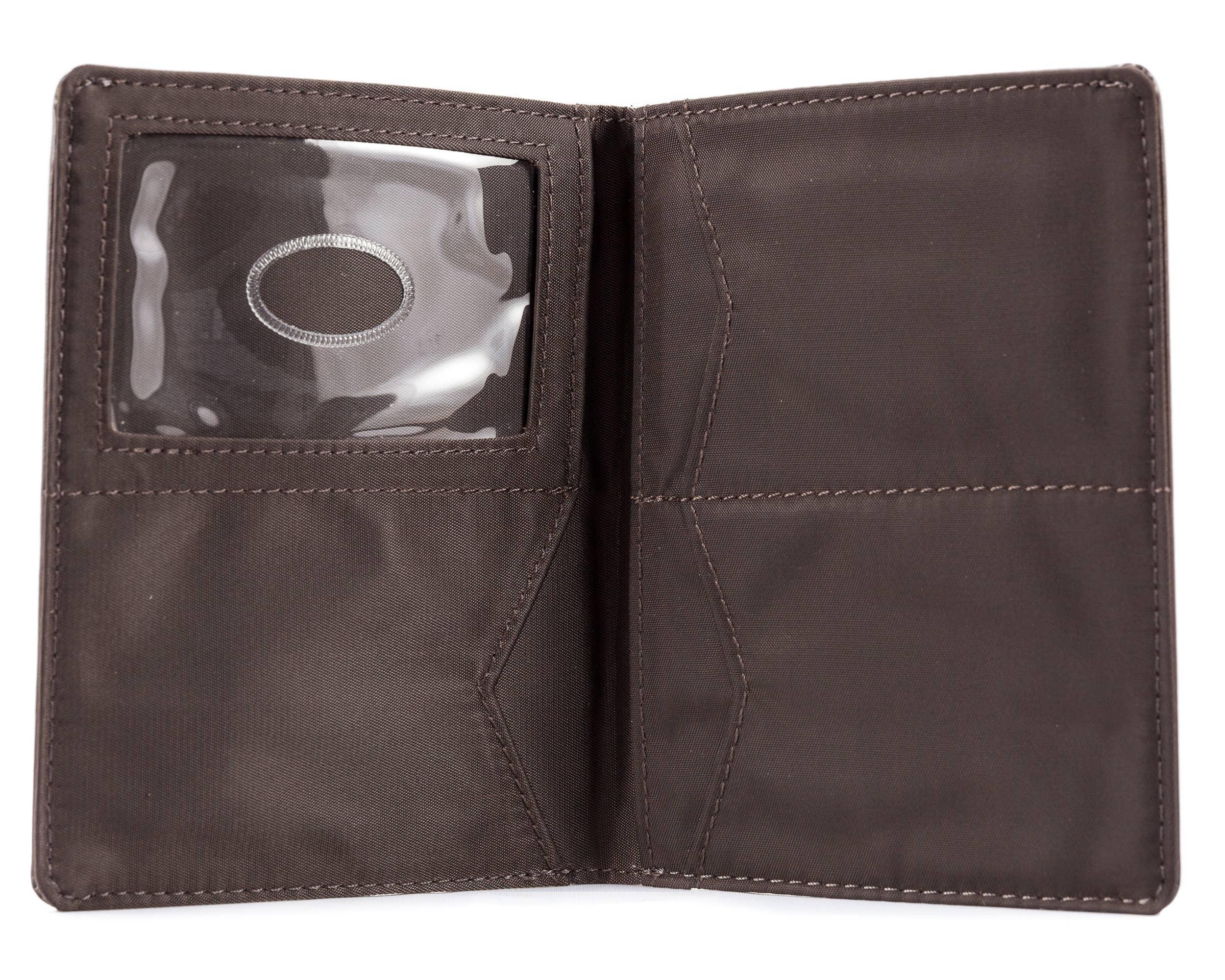 Leather Hipster Bifold Wallet - Brown