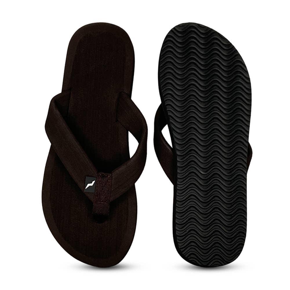 Norty Women's Comfort Sandal Flip Flop, 12231 Brown