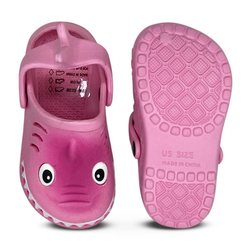 Norty TODDLER GIRL 6-11 CLOG SHARK PINK Prepack image