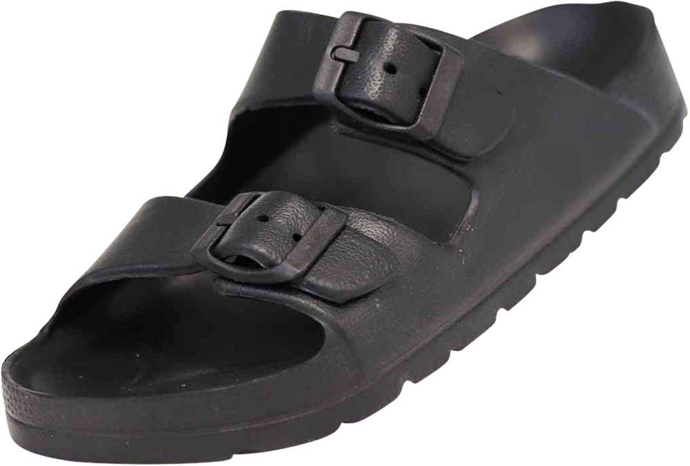 Norty BOY SIZES 12-4 BUCKLE CLOG BLACK C1093G Prepack image