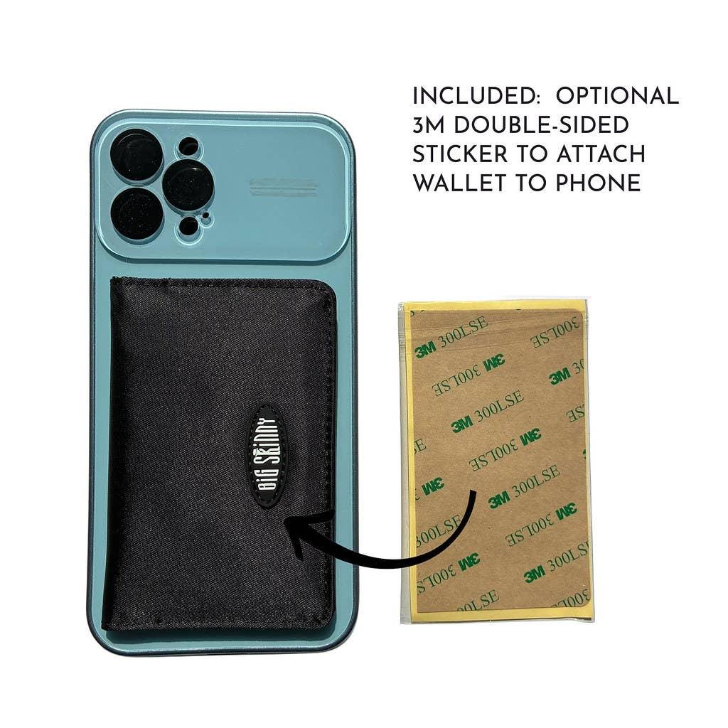 RFID Blocking Magnetic Phone Card Case - Black image