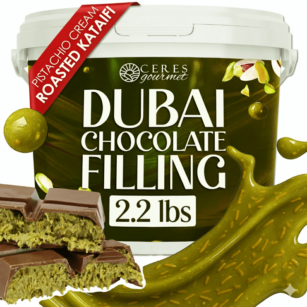 Dubai Chocolate Filling 30% Pistachio – 2.2 lbs & 6.6 lbs image