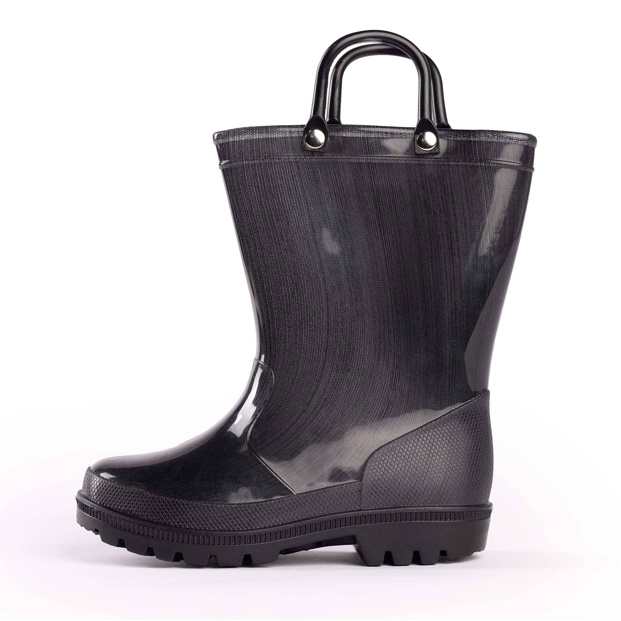 NORTY Tod Boys 6-10 Black Rain Boot 20010 Prepack image