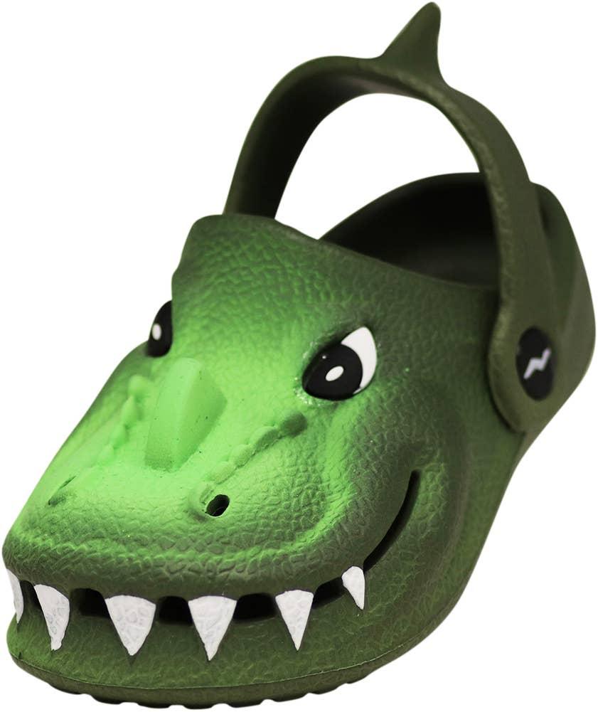 Norty TODDLER BOYS 6-11 CLOG ALLIGATOR GREEN Prepack image