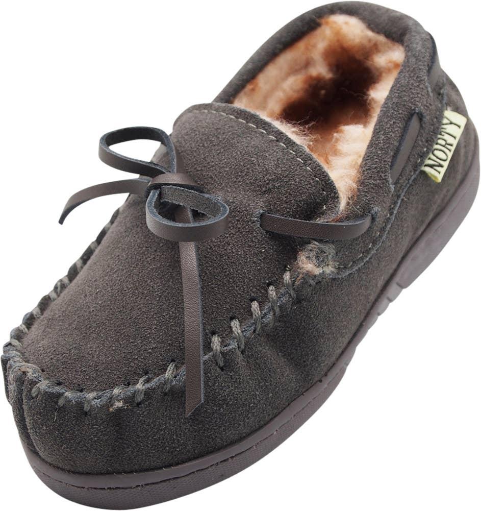 NORTY Tod Boys 6-10 Grey Slippers 16950 Prepack image