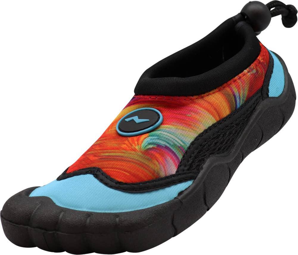 NORTY Girls 11-4 Teal Tie Dye Water Shoe 38790K Prepack image