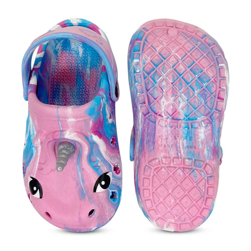 NORTY Tod Girls 6-11 Tie Dye Pink Clog C1247 Prepack image