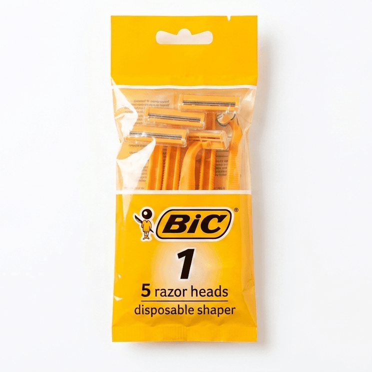 BIC 1 Single Blade Razors 5-Pack, Wholesale image