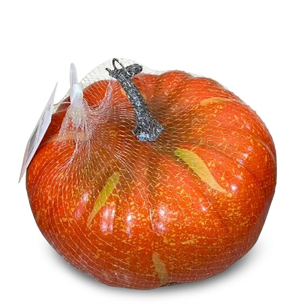Partyrite 8 Inch Extra Large Artificial Orange Thanksgiving Pumpkin Decoration | Wholesale image