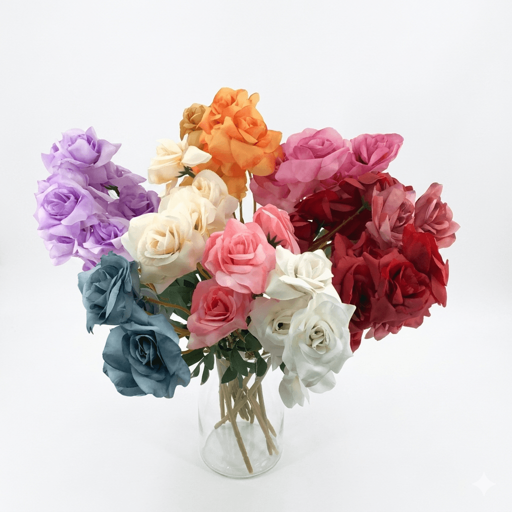 16 Inch Artificial Mini Roses, Wholesale image