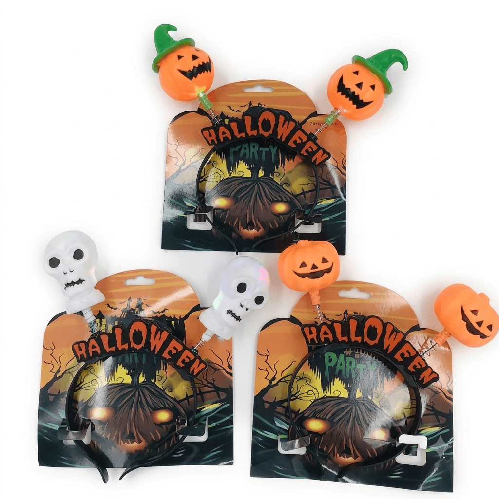 Light-Up LED Halloween Bopper Headbands Assortment, Wholesale image