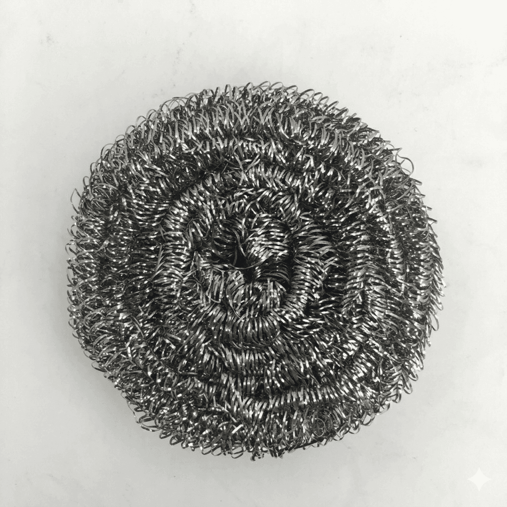 Heavy-Duty 50g Stainless Steel Scourer, Wholesale image