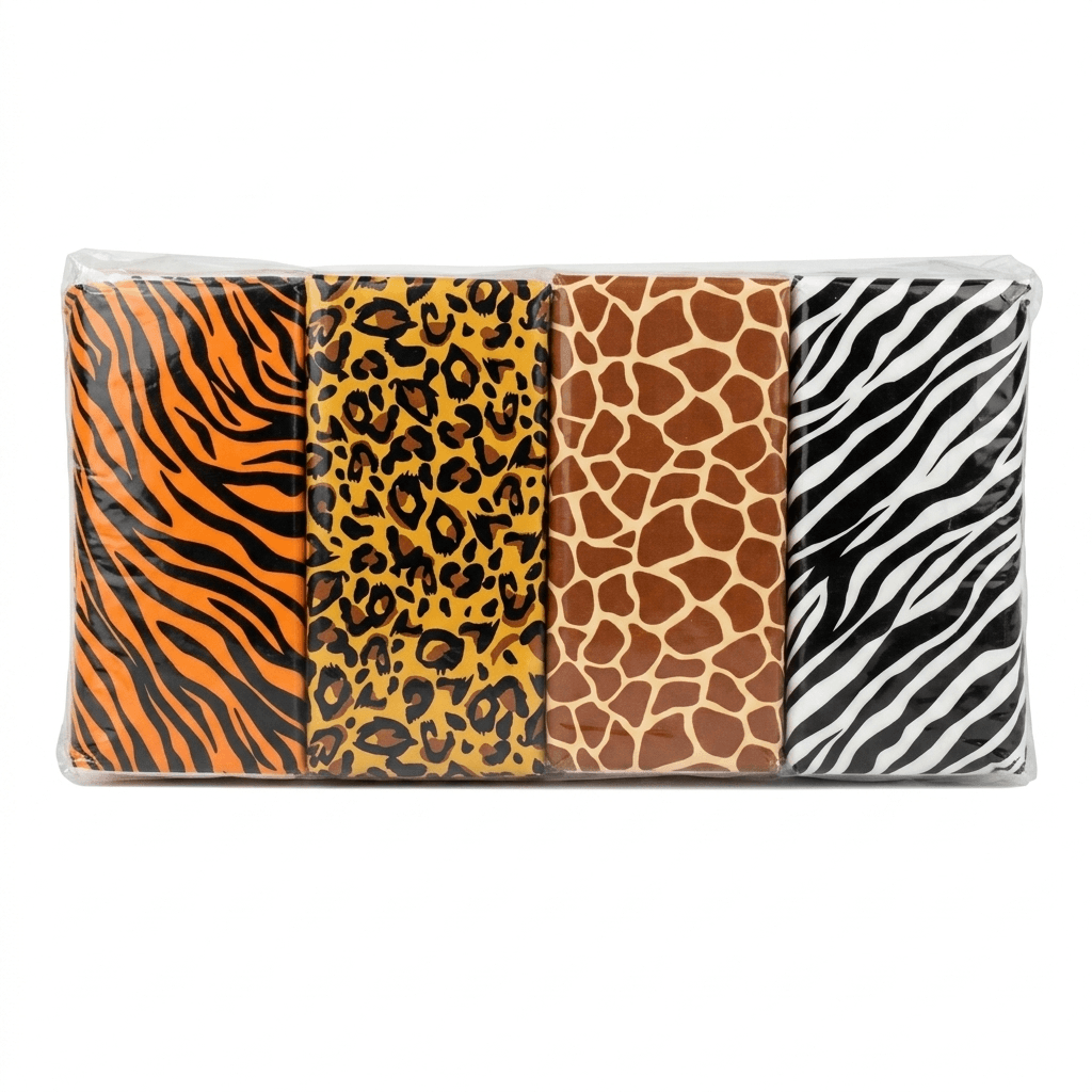 Animal Print Pocket Tissues 8-Pack (36)