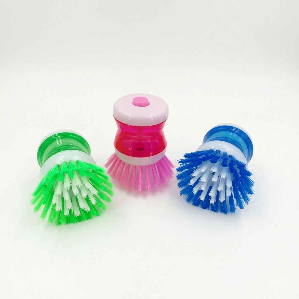 Soap Dispensing Palm Scrub Brush, Wholesale image