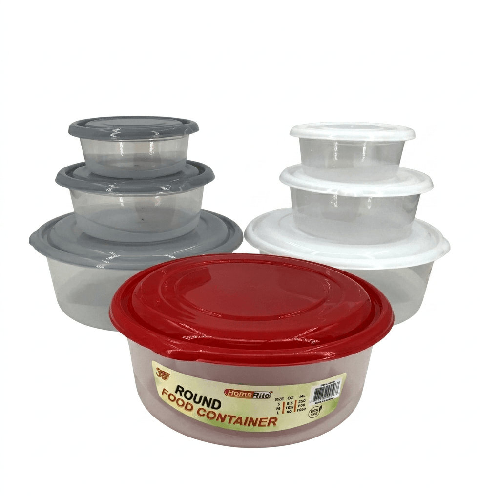 HomeRite 3-Piece Round Food Storage, Wholesale image