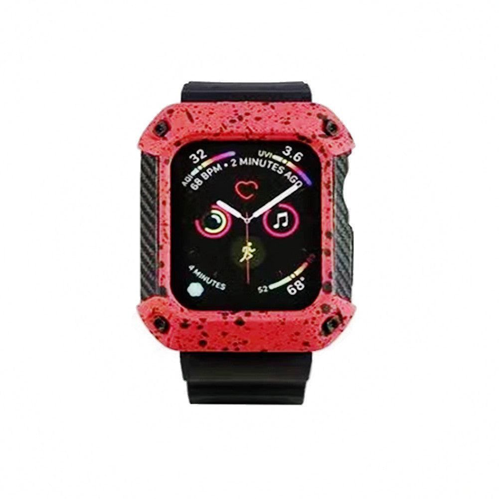 38mm 40mm Rubber Band and Case Cover For Apple Watch Series image