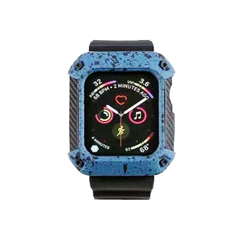 42mm 44mm Rubber Band and Case Cover For Apple Watch Series image
