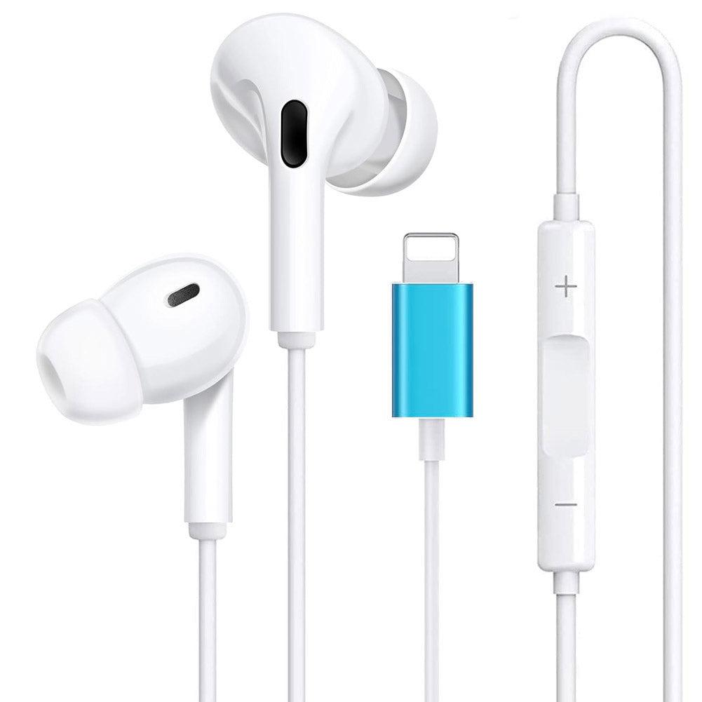 Wired Earbuds with Lighting Connector, In-Ear Headphones Earphones, Built-in Remote to Control Music/Phone Calls/Volume, Noise Canceling image