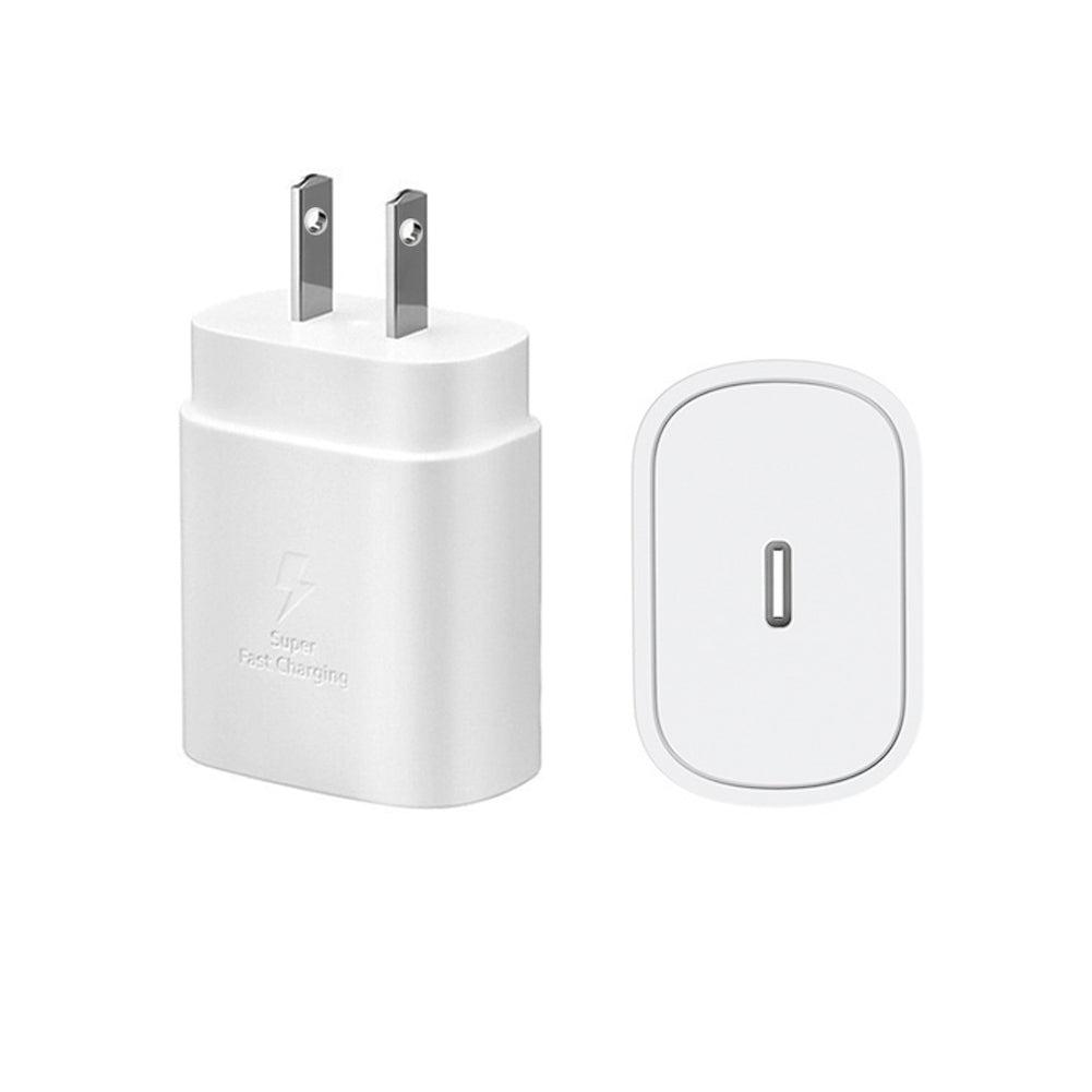 Single Type C Port Samsung 25W Wall Charger Home Power Adapter Cube A Grade image