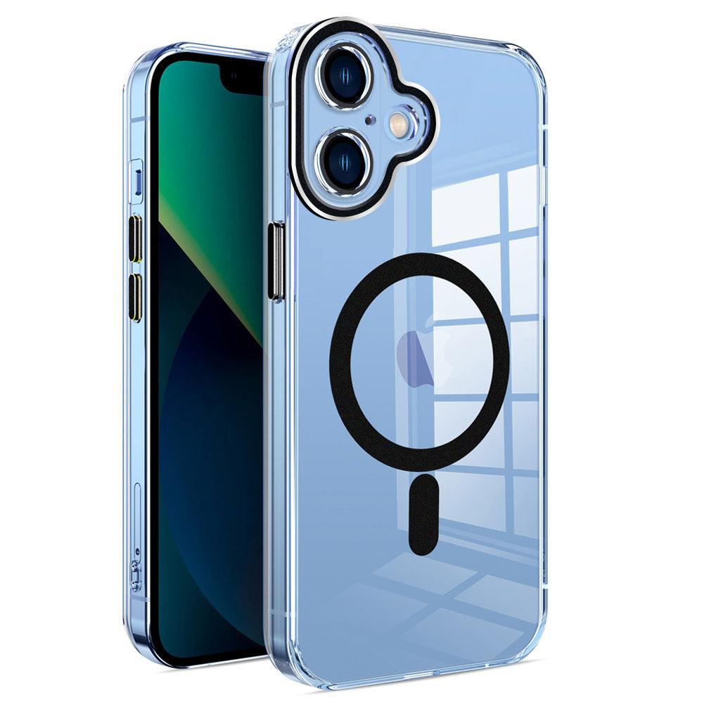 For iPhone 16 Case with Camera Protective Magsafe Charging Clear Hard Cover HDL142
