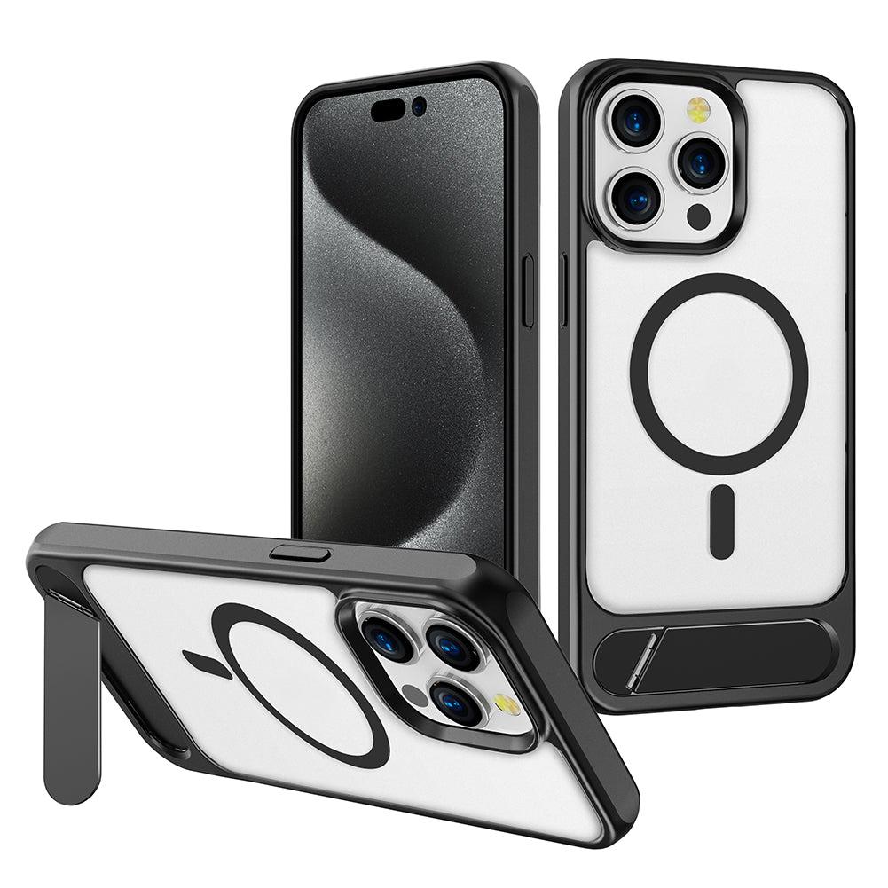 For iPhone 16 Pro Max Case with Magnetic Charging and Kickstand Hard Cover HDL143 image