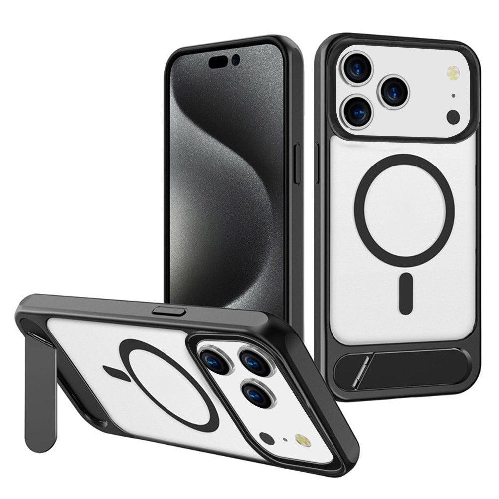 For Apple iPhone 17 Pro Max Case Kickstand Shockproof Clear Hard Cover HDL143 image