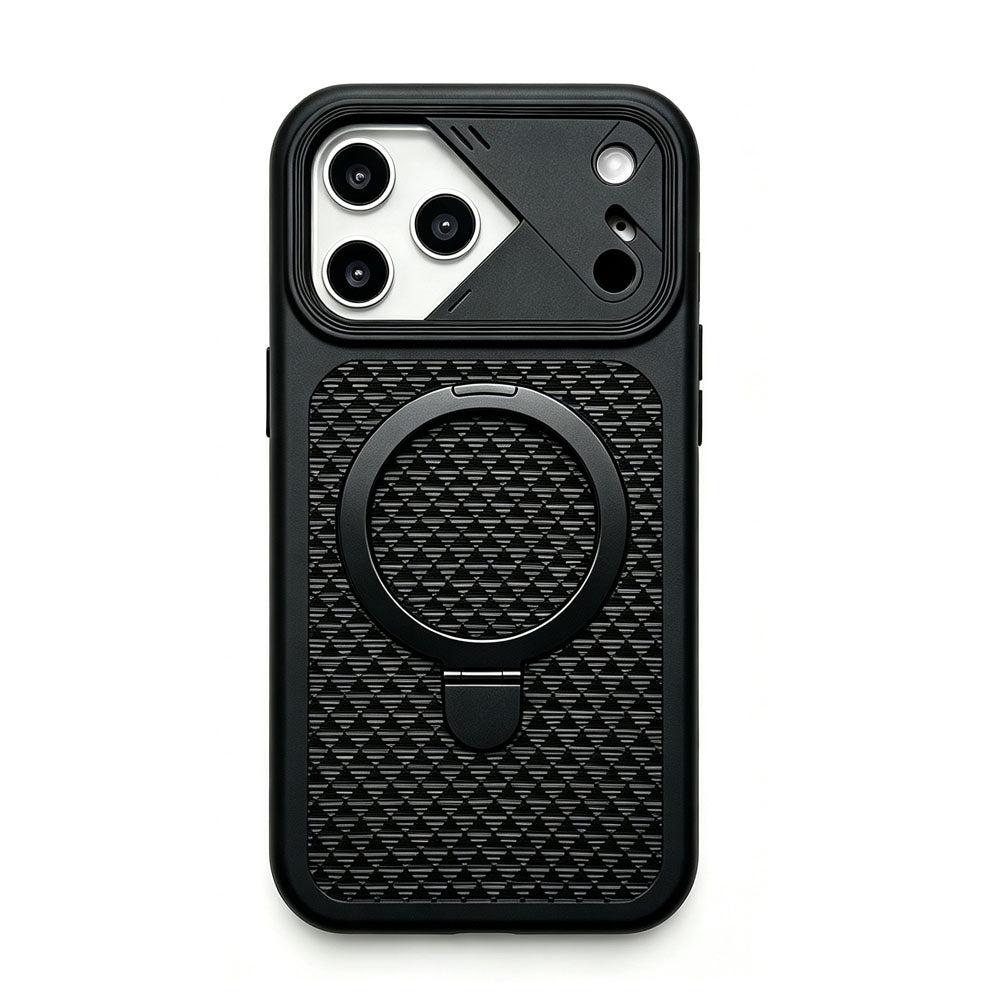 For iPhone 18 Pro Max Magnetic Case Honeycomb Cooling Kickstand Cover HDL156 image
