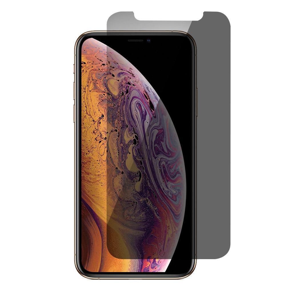 For iPhone Xs Max  (6.5 inch) Anti-Spy Privacy Tempered Glass Screen Protector 2.5D Black image