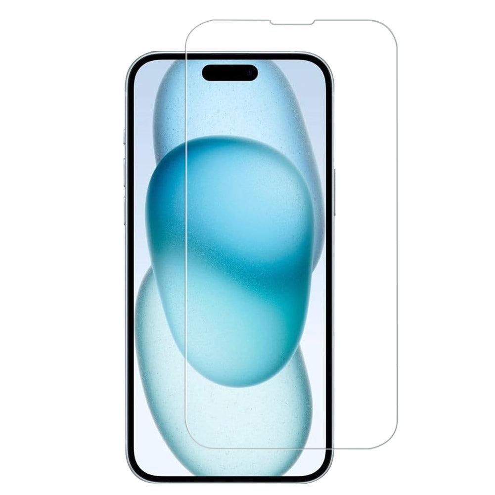 For iPhone 15 (6.1 inch) Clear 2.5D Tempered Glass Screen Protector