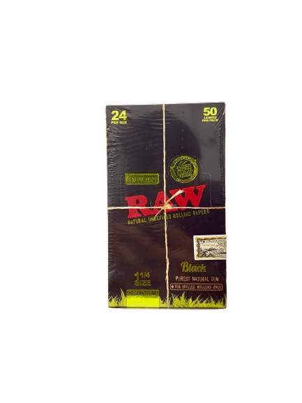 RAW Natural Unrefined Rolling Papers 50 Leaves Per Pack 24 Per Box image