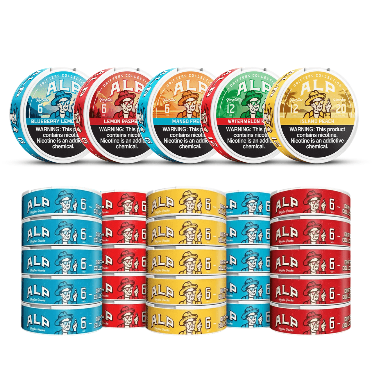 ALP Drifters Nicotine Pouches 20ct Pack of 5 | 6MG