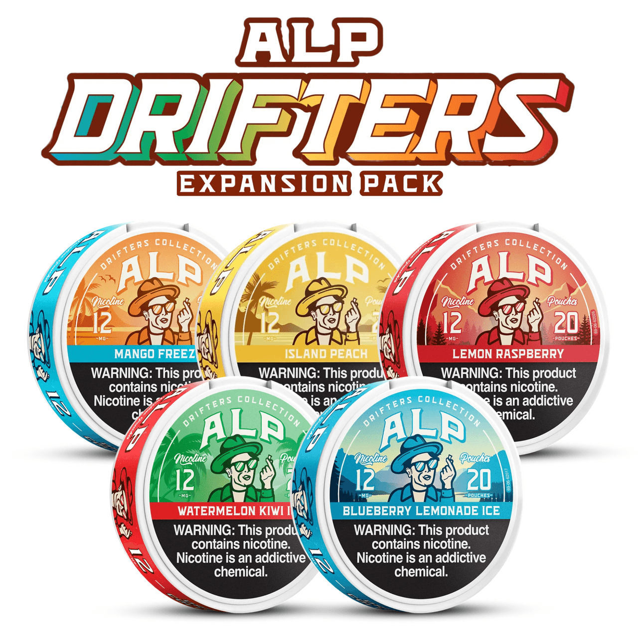 ALP Drifters Nicotine Pouches 20ct Pack of 5 | 12MG image