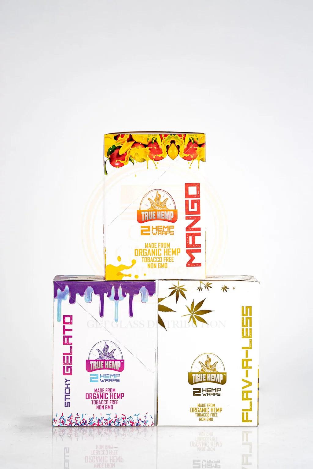 True Hemp Organic Hemp Wraps Non GMO - 2 Wraps Per Pack | 25 Pack Display Box image