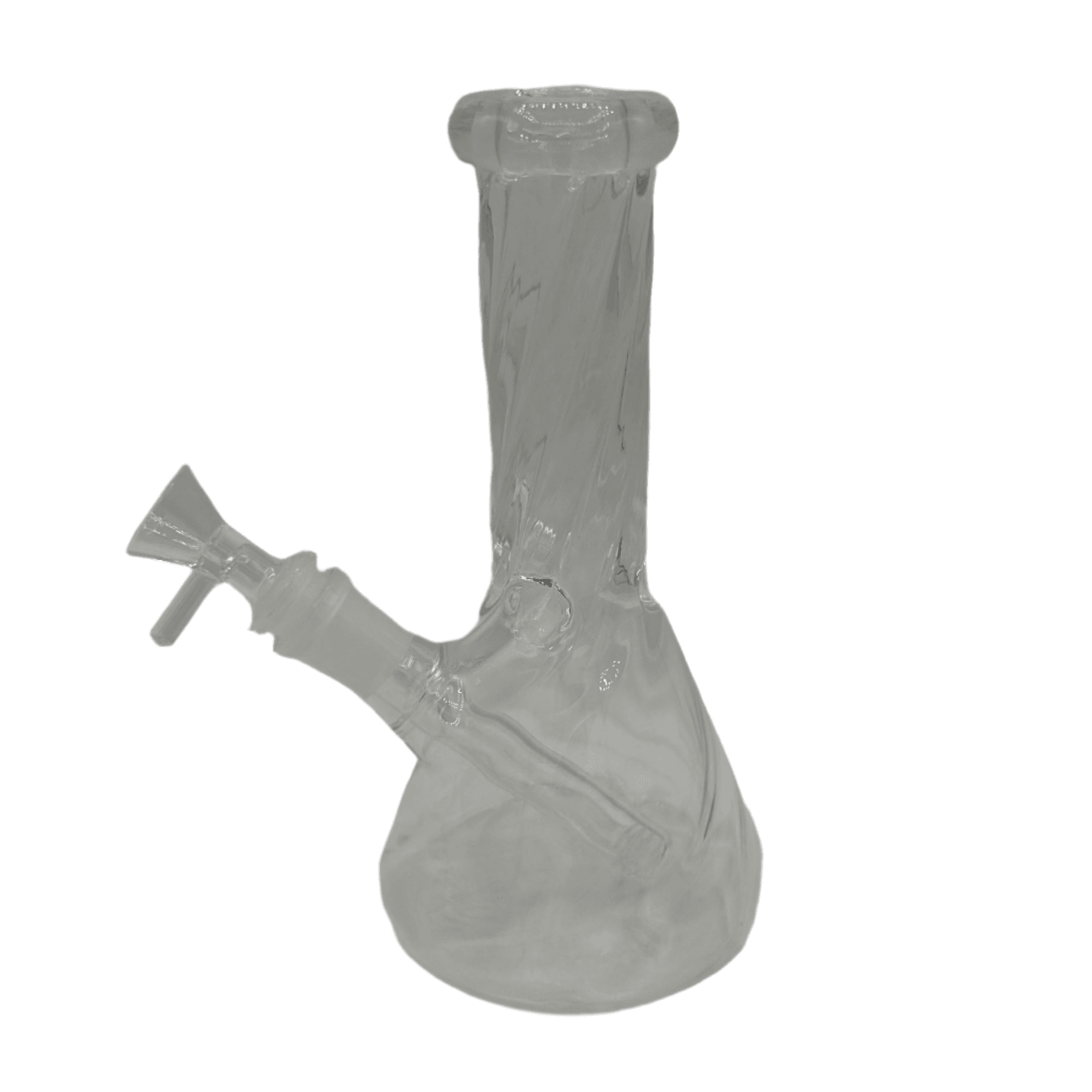 Wholesale Clear Beaker Bong with Swirl Design - Includes Downstem & Bowl Piece image