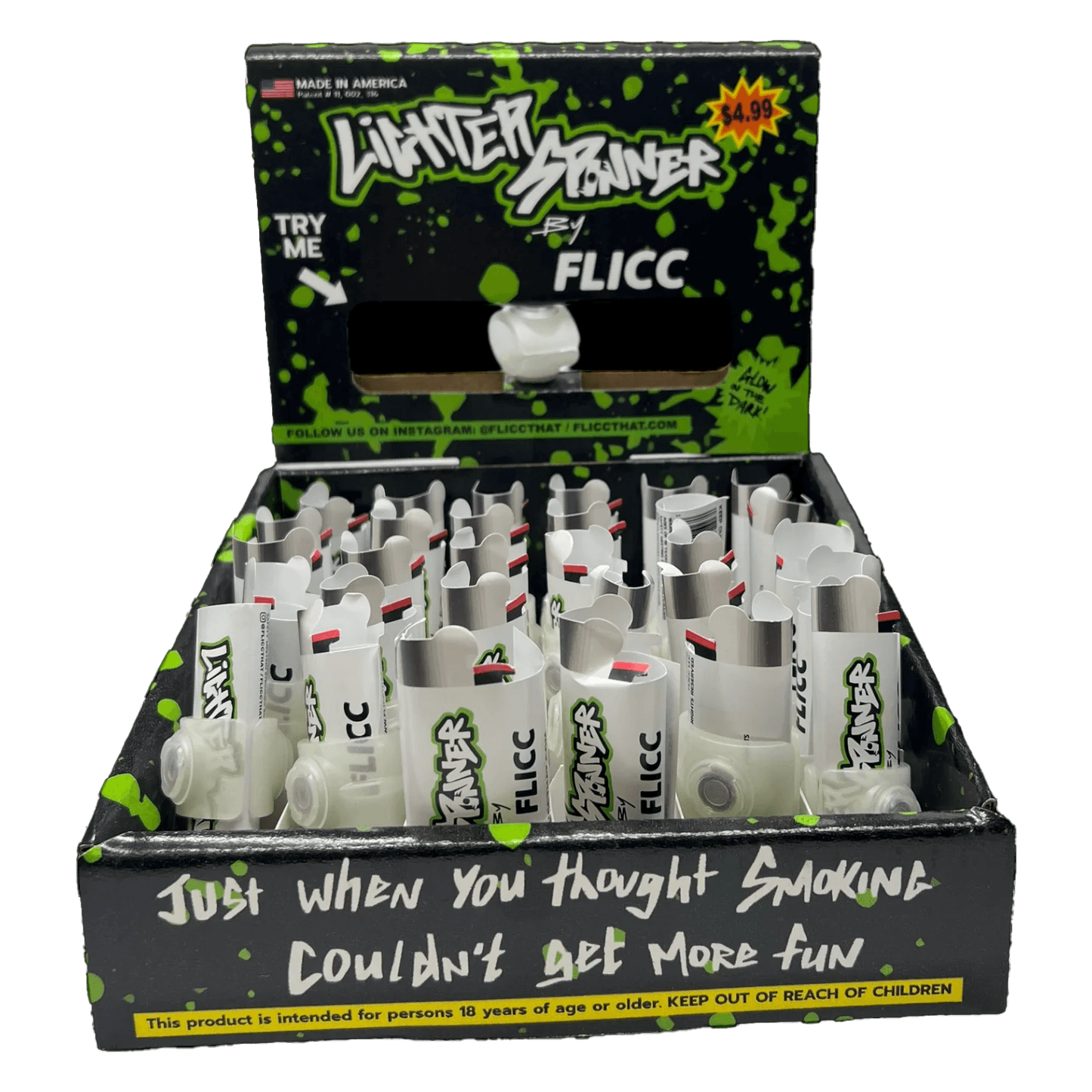Lighter Spinner - Glow in the dark | 30 Units / Display image