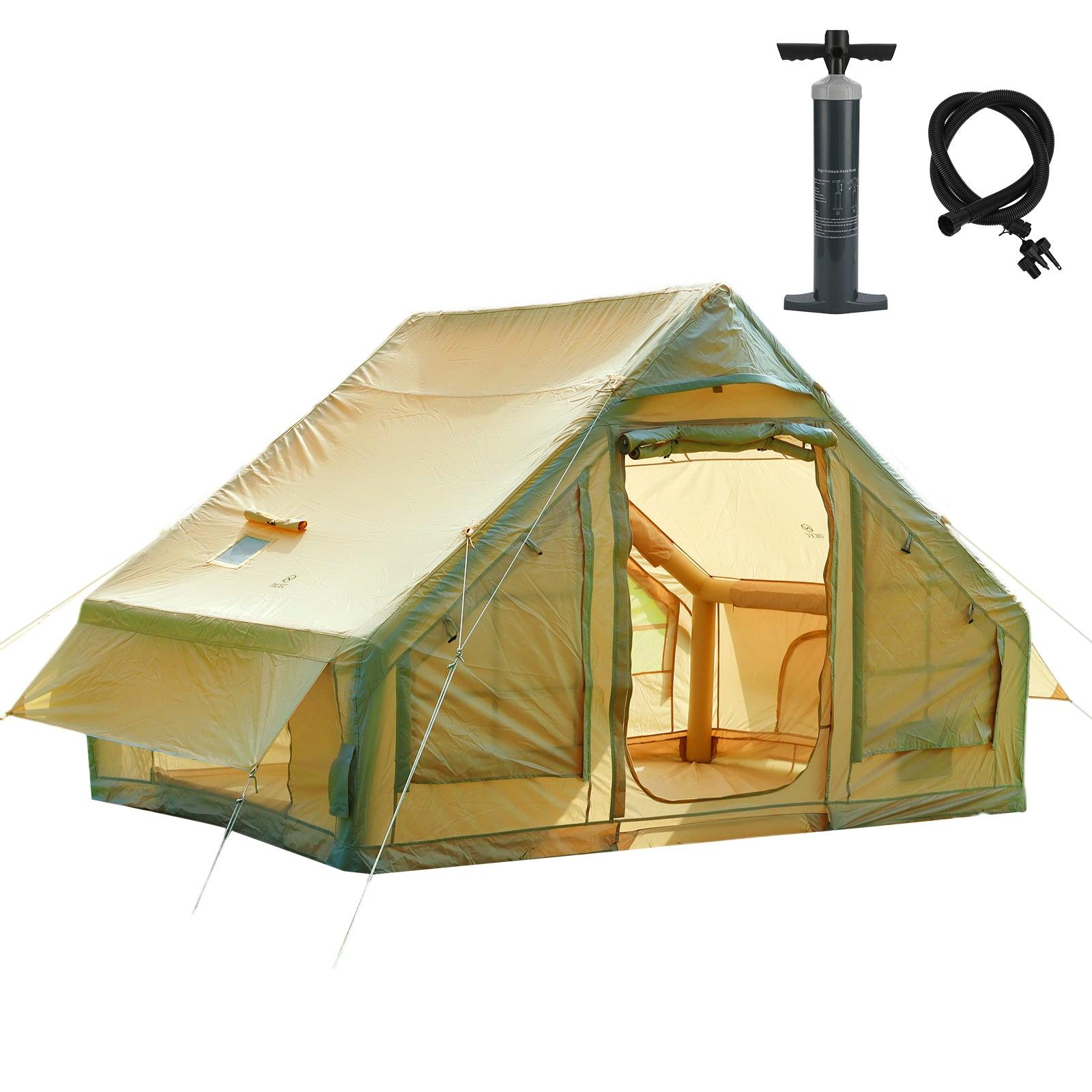 Nice C 6-Person Inflatable Camping Tent, Glamping Tent with Air Pump, Waterproof & Windproof, Easy Setup image