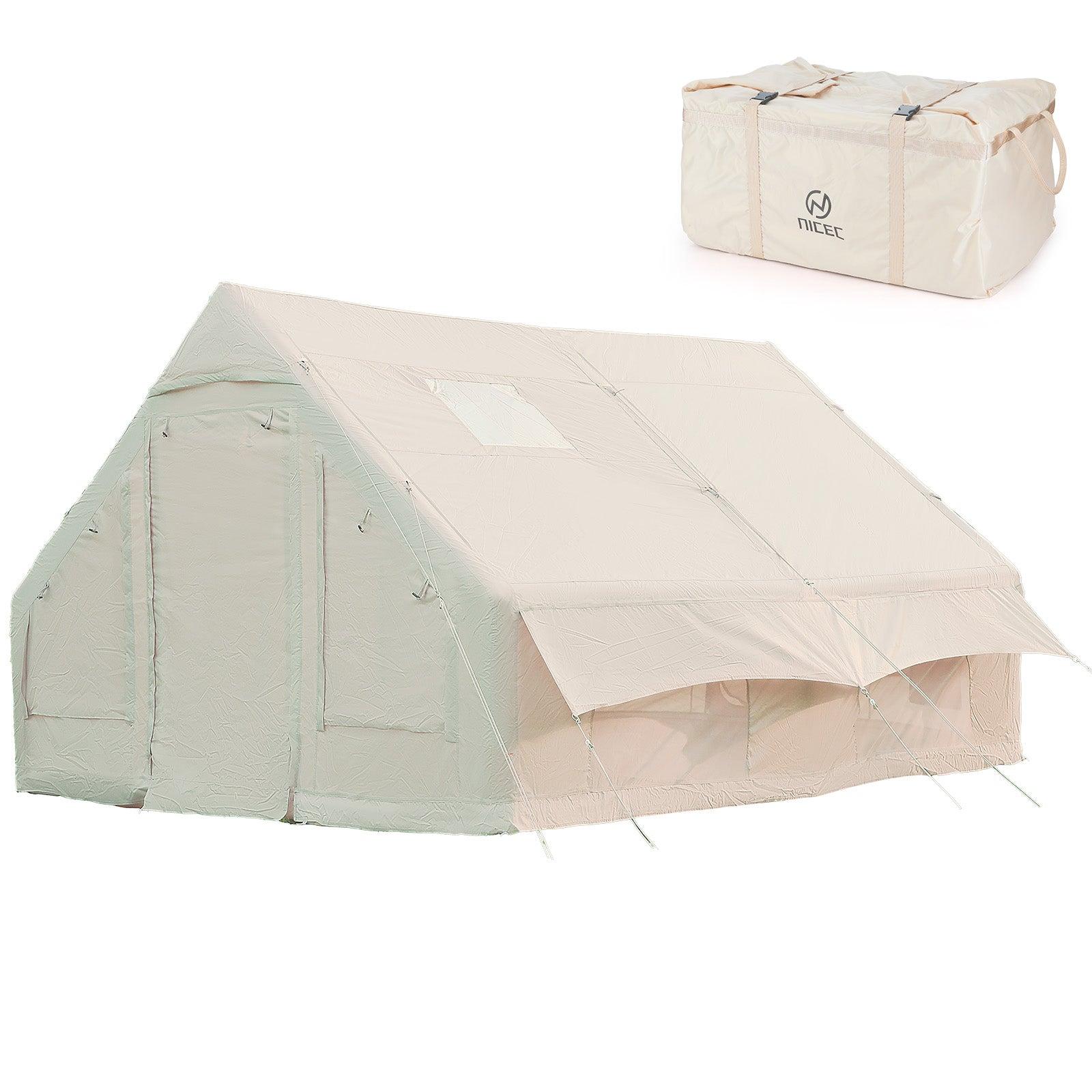 Nice C 12-Person Blow-Up Tent for Camping & Glamping, Adults Inflatable Tent, Waterproof, Windproof, 2-in-1 Air Valve image