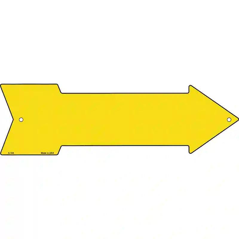 Yellow Novelty Metal Arrow Sign image
