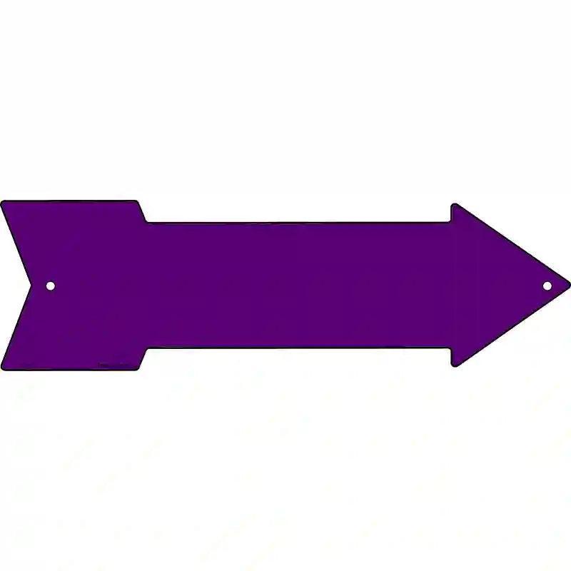 Purple Novelty Metal Arrow Sign image